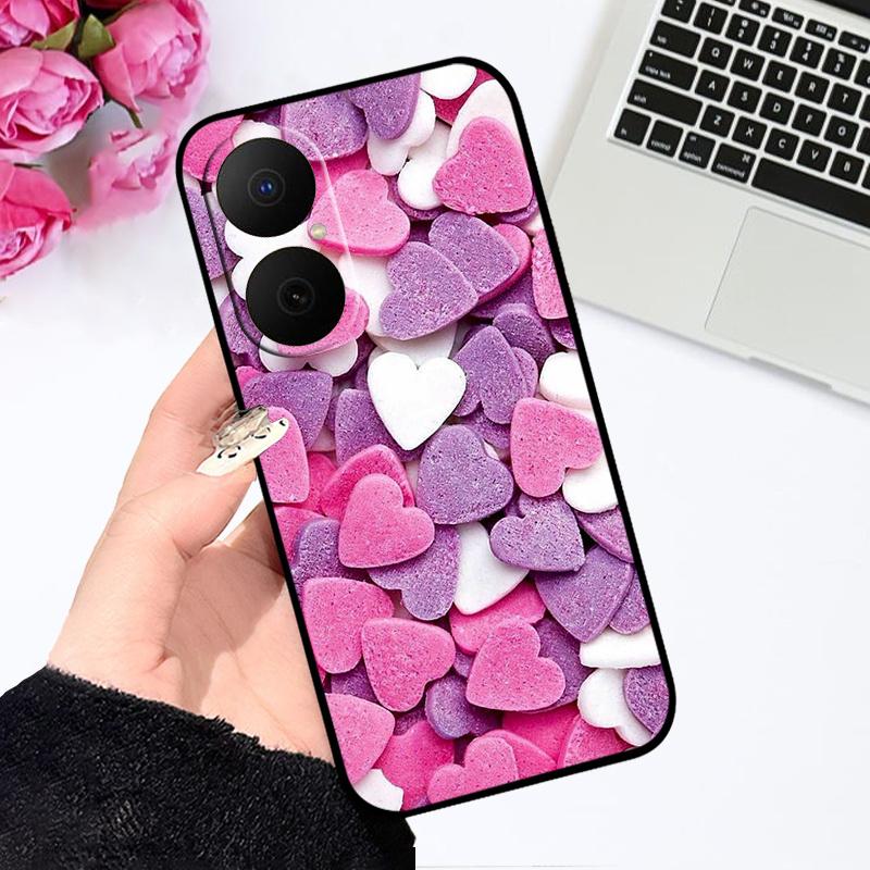 Case For Huawei Nova Y73 Fundas Oil Painted Silicone Back Cover For Huawei Enjoy 80 Soft Matte Phone Case JUY-AL00 Protect Shell