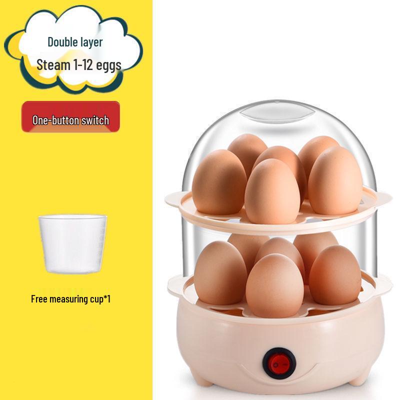 Multi-Function Egg Cooker: Steamed Egg, Anti-Dry Burning, Auto Power Off, Perfect for Breakfast