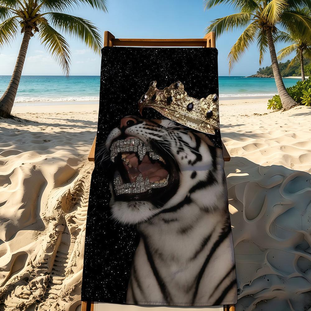 Animal Cool Diamond Towel For Outdoor Camping Beach Towel Super Absorbent Quick-Drying Summer Towel