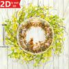 2D Nativity Scene Hanging Ornament. Transparent Circular Pendant for Home, Garden & Window Decor.