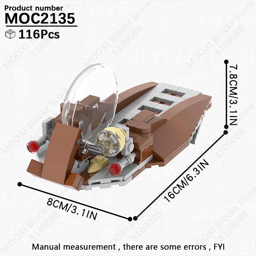 MOOXI Star Wars Mech Veicolo Cannone Carro Armato Armi Nave da Trasporto Soldati Modello Mattoncini Fai da Te Blocchi da Costruzione Assemblati Giocattolo per Bambini