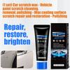 120G/4.23oz Car Surfaces Paint Restorer with Wipe and Sponge Car Scratch Repair Wax Paint Scratch Repairing Polishing Wax