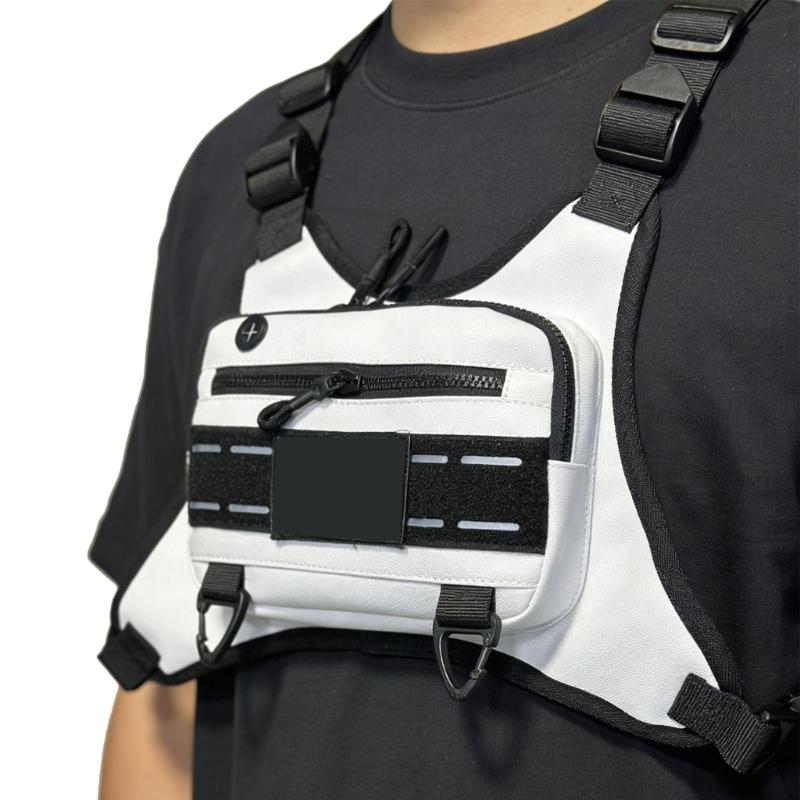 Waterproof Running Chest Pack with Adjustable Straps Durability Crossbody Slings Bag For Outdoor Sports Hiking Cycling