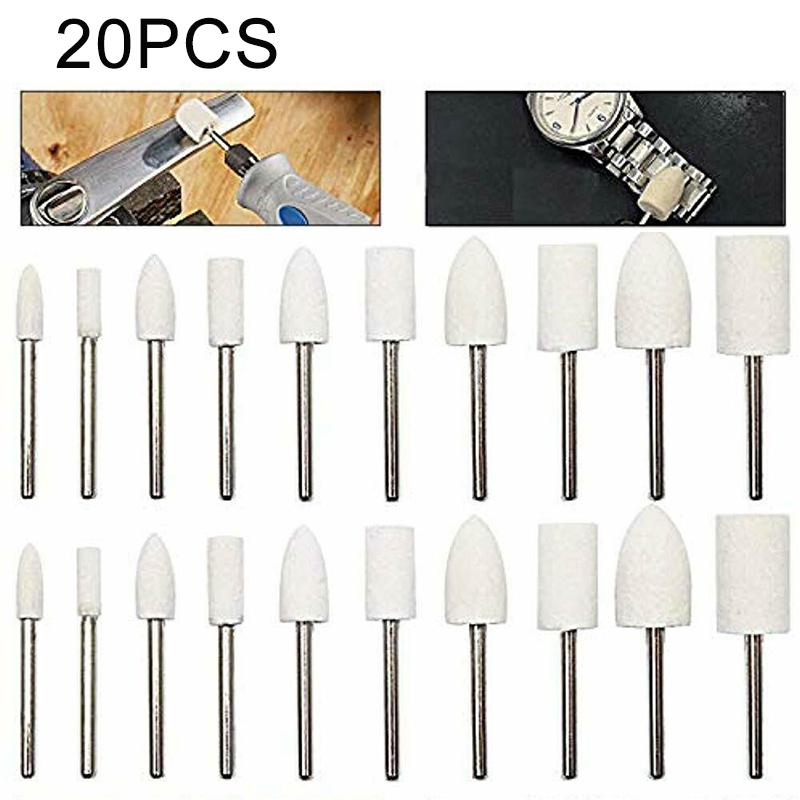 Glass Grinding heads Polisher Rotary tools Wool Buffing Wheels Mandrel