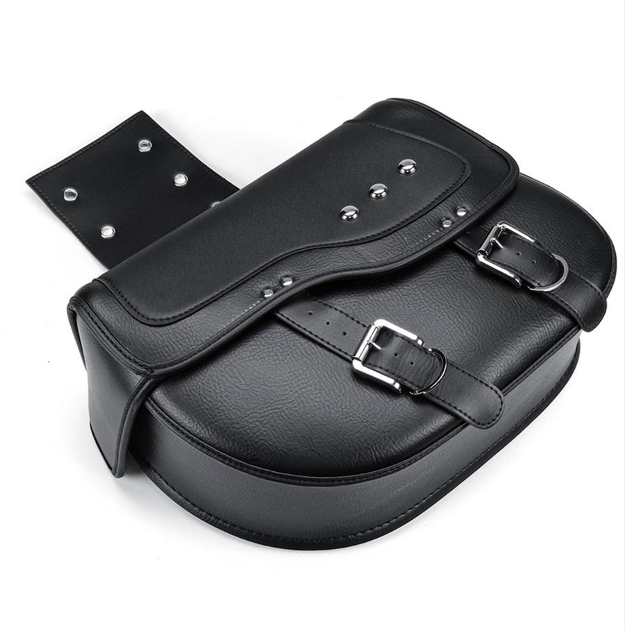 2pcs PU Leather Saddlebags Universal for Harley Honda Suzuki Yamaha