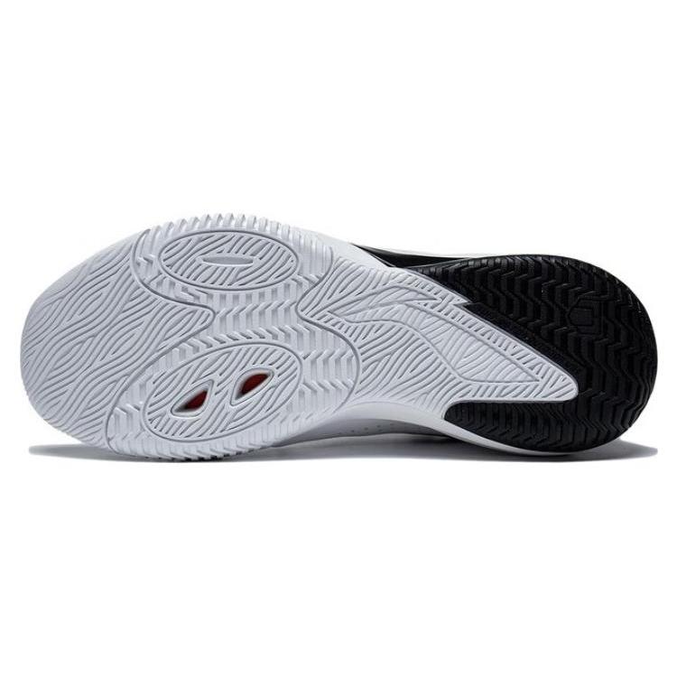 Li Ning Storm 2023 Comfortable Slip Resistant Abrasion Resistant Low Top Basketball Shoes Men's White ABFT021-2