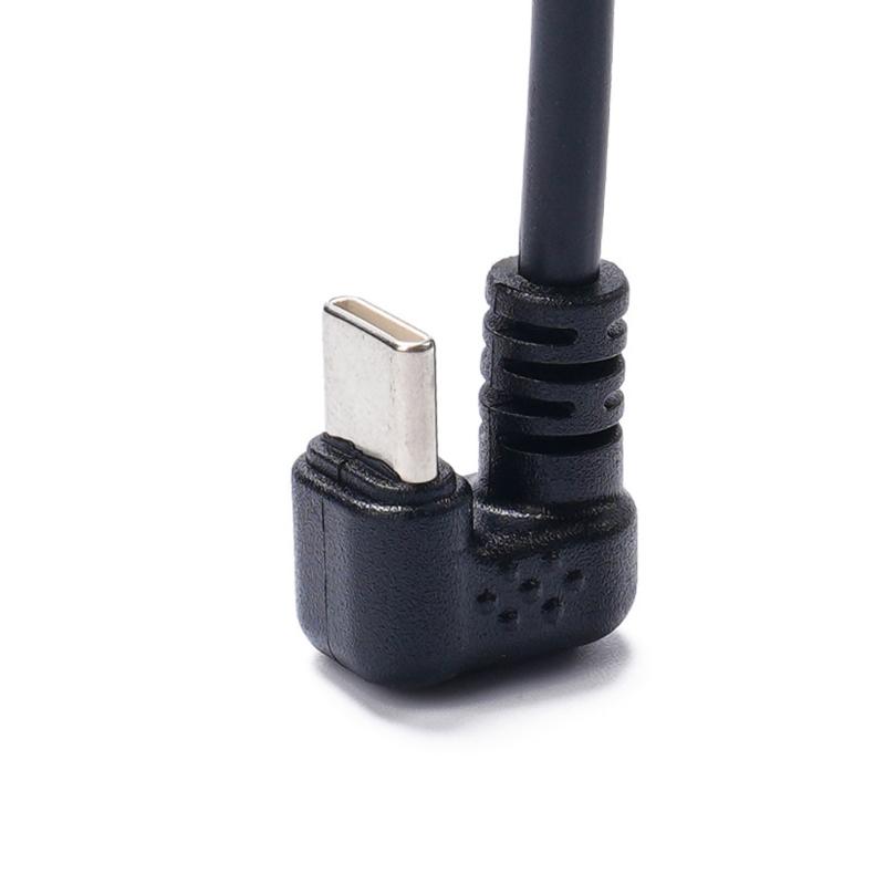 Type C Male 180 Degree to 90 Degree Charging Data Cable 60W 480Mbps USB C to USB C Charging Cable Cord for Phone Tablet