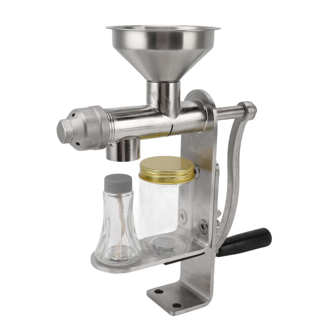 Manual Oil Press Machine Stainless Steel Easy Operation Cold Hot Press Easy To Clean Oil Maker for