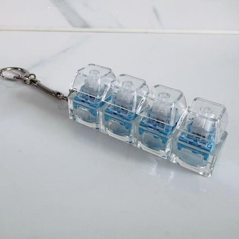 1/2/3/4/9 Tasten Tastatur Spielzeug Tastenkappe Schlüsselanhänger Stressabbau Fingerspitzen Gadget Dekompression Spielzeug Klicker Spielzeug