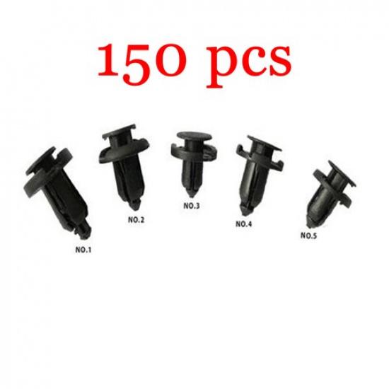 150X Car Body Plastic Push Pin Rivet Fasteners Trim Moulding Clip 5 Model X 30pc