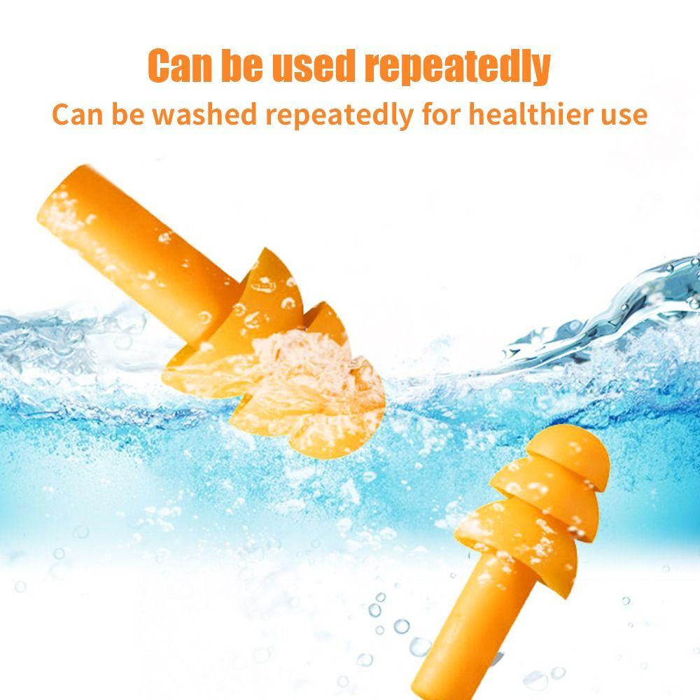 Sleep Earplugs Swimming Accessories Nasal Clip Silicone Ear Plugs Swim Ear Plugs Earplugs with Rope