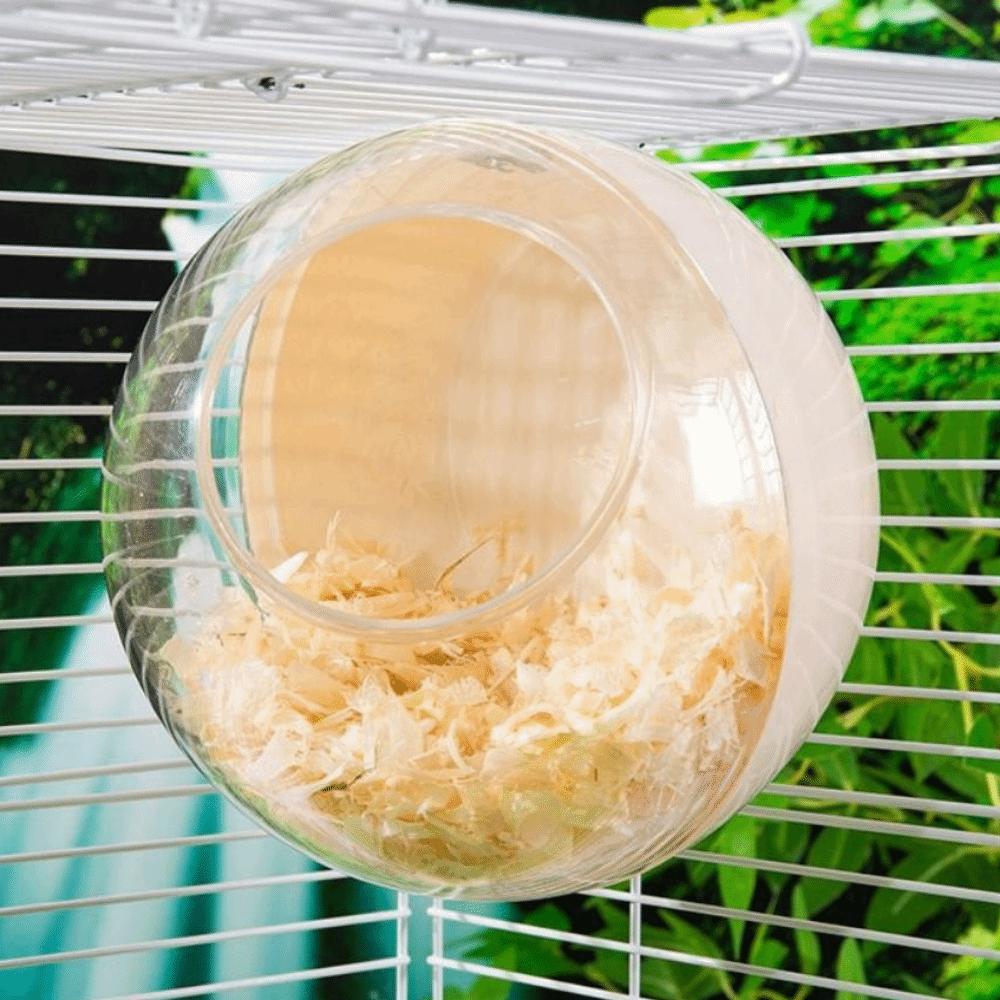 Transparent Space Capsule Bird Nest Bite Resistant Spherical Bird Nest Pet Supplies