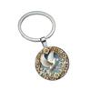 Illuminated Dove Pendant Keychain With European Style Zinc Alloy Accessory For Keys
