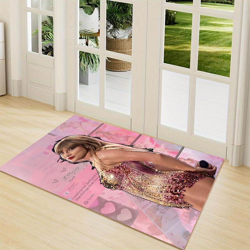 Taylor Swift'S Dress Carpet Rug Soft Washable Antislip Home Living Room Sofa Mats Personalized Christmas Rug