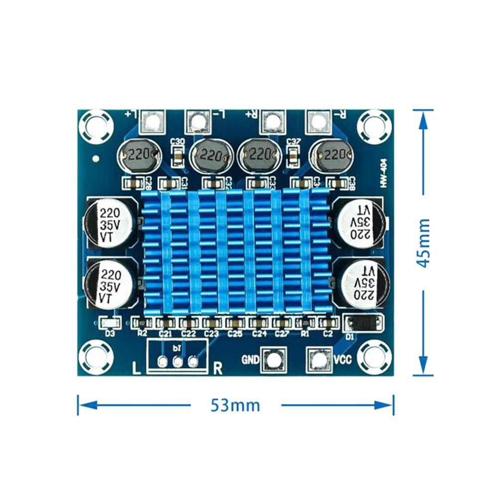 Powerful Amplifier Module 30W+30W Dual Channel Digital Stereo Audio Power Amplifier Board DC 8-26V 3A 20-1PCS TPA3110 XH-A232
