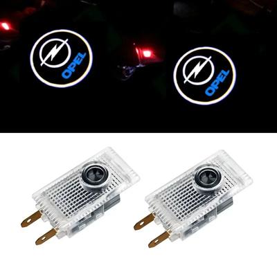 2PCS Projecteur de Porte de Voiture Bienvenue Ombre Fantôme Lumière Accessoires Pour Adam Ampera Corsa Insignia Karl Rocks-e Astra Nouvelle Énergie