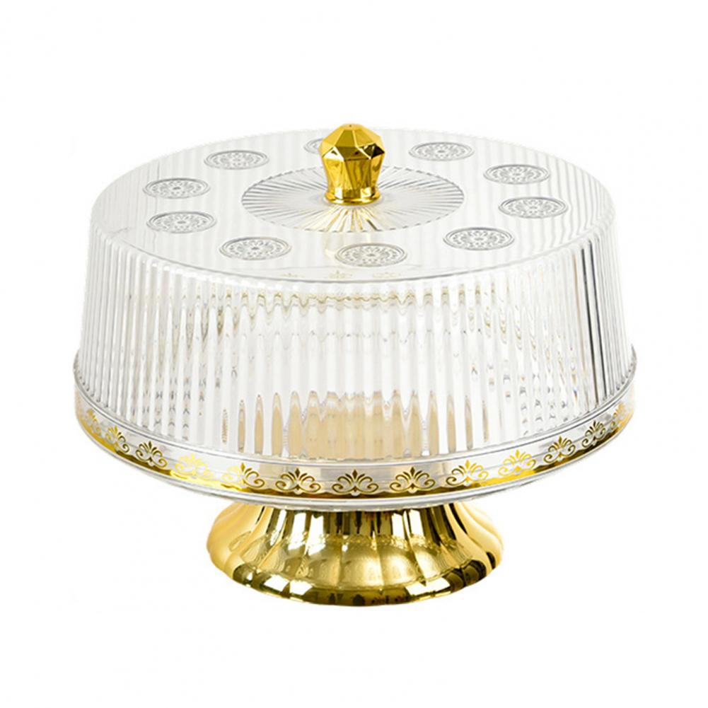 Cake Plate with Dome Vintage Style Cake Display Stand Vintage Glass Cake Stand with Dome Lid Elegant Dessert Display for Cakes