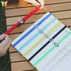 Multi-Color Elastic Library Ribbon Bookmark with Metal Pointer