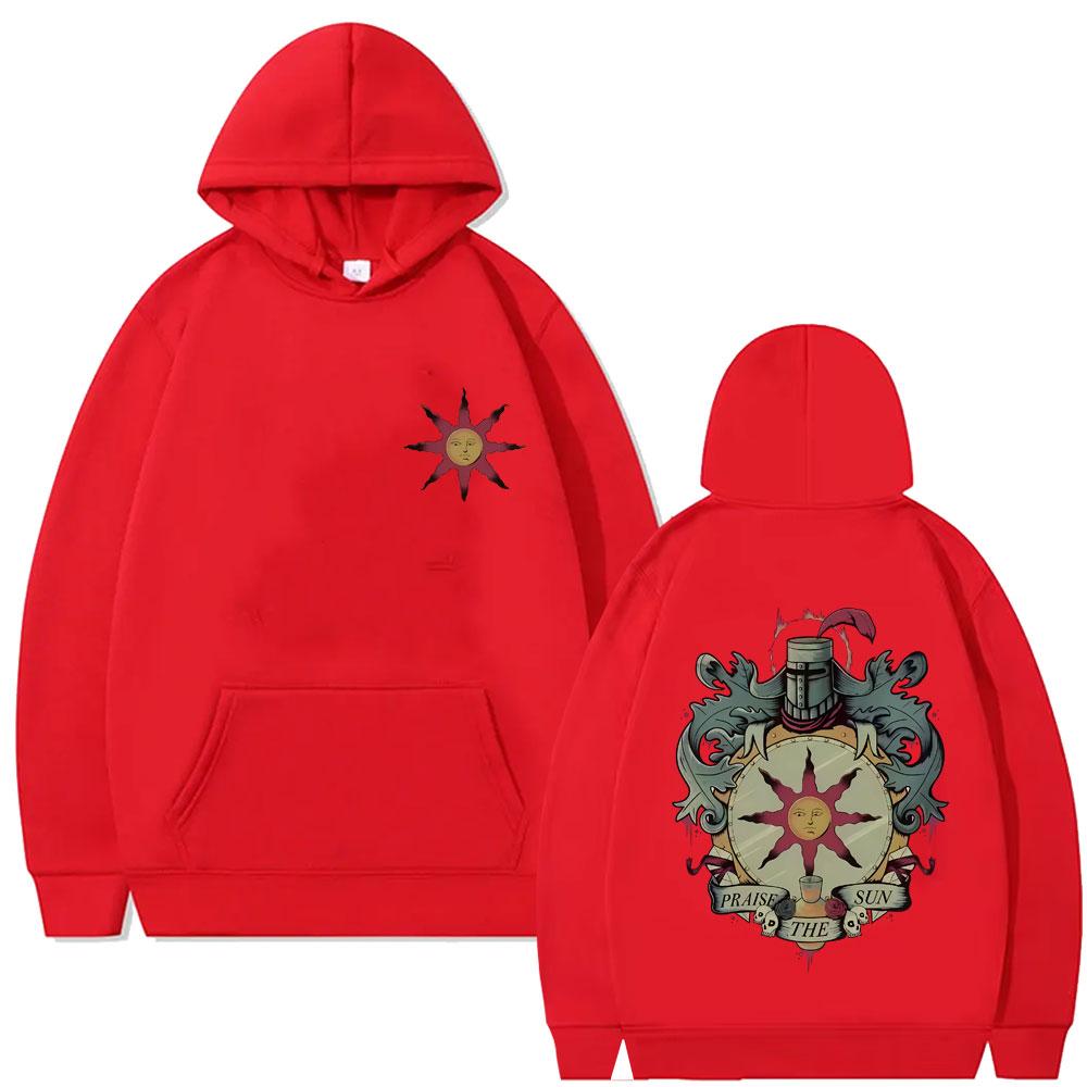 Game Dark Souls Church of The Sun Graphic Hoodie Men Women Fashion Gothic Rock Streetwear Men's Oversized Hoodies