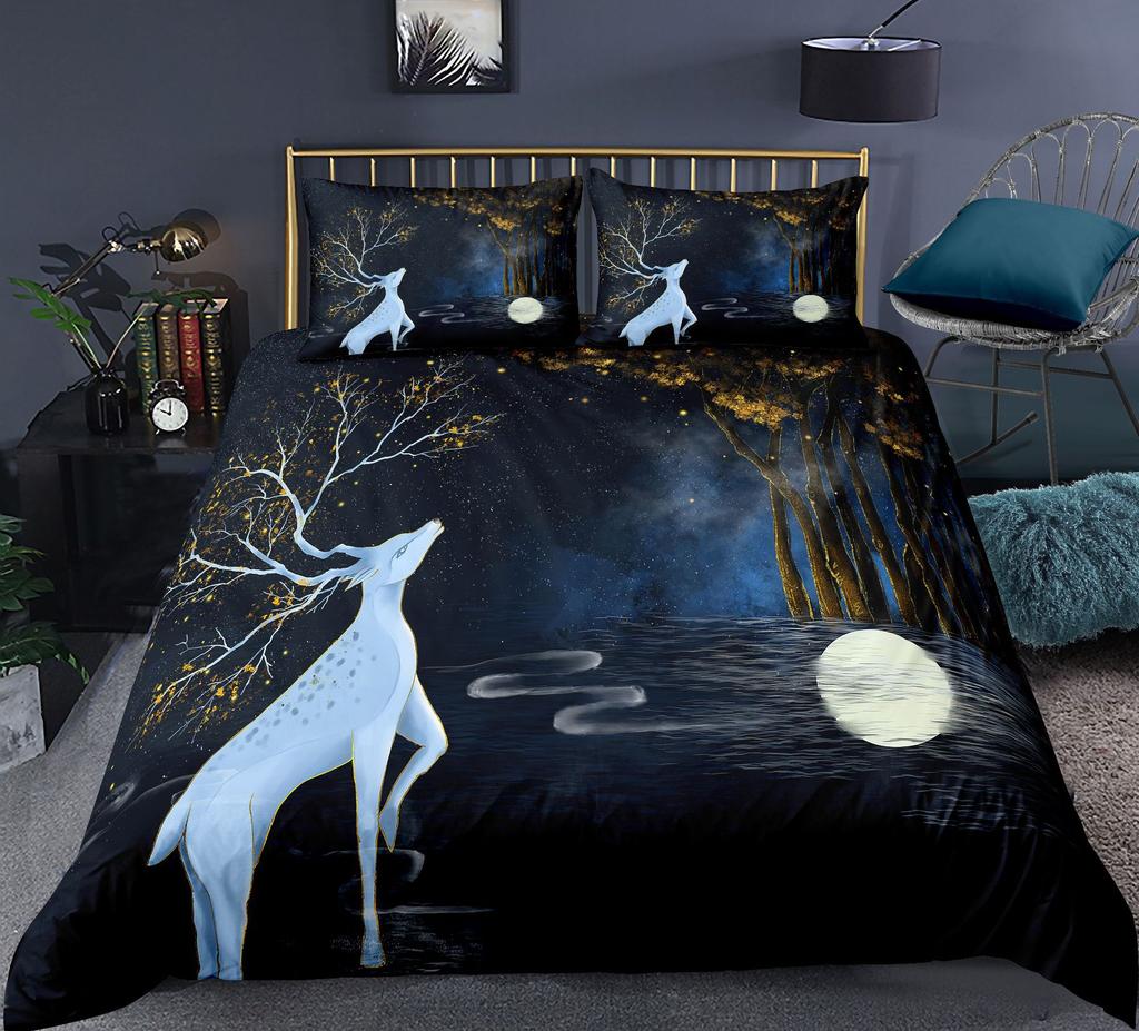 Chinoiserie Animal Polyester Duvet Cover Set King Colorful Phoenix Mountain River Landscape Asian Culture Theme For Kids Teens