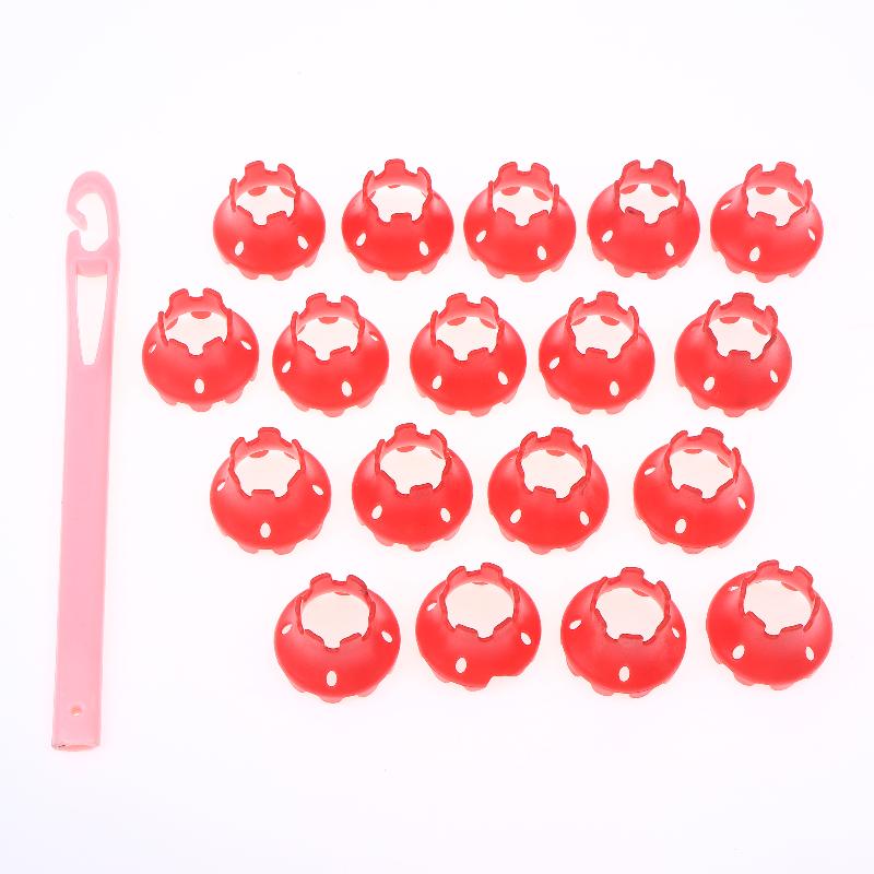 

{Summer2} 18/30Pcs Hair Root Perm Rods Bars Curlers With Hair Hook Hair Rollers Fluffy Hair Maker DIY Curling Hair Styling Tool