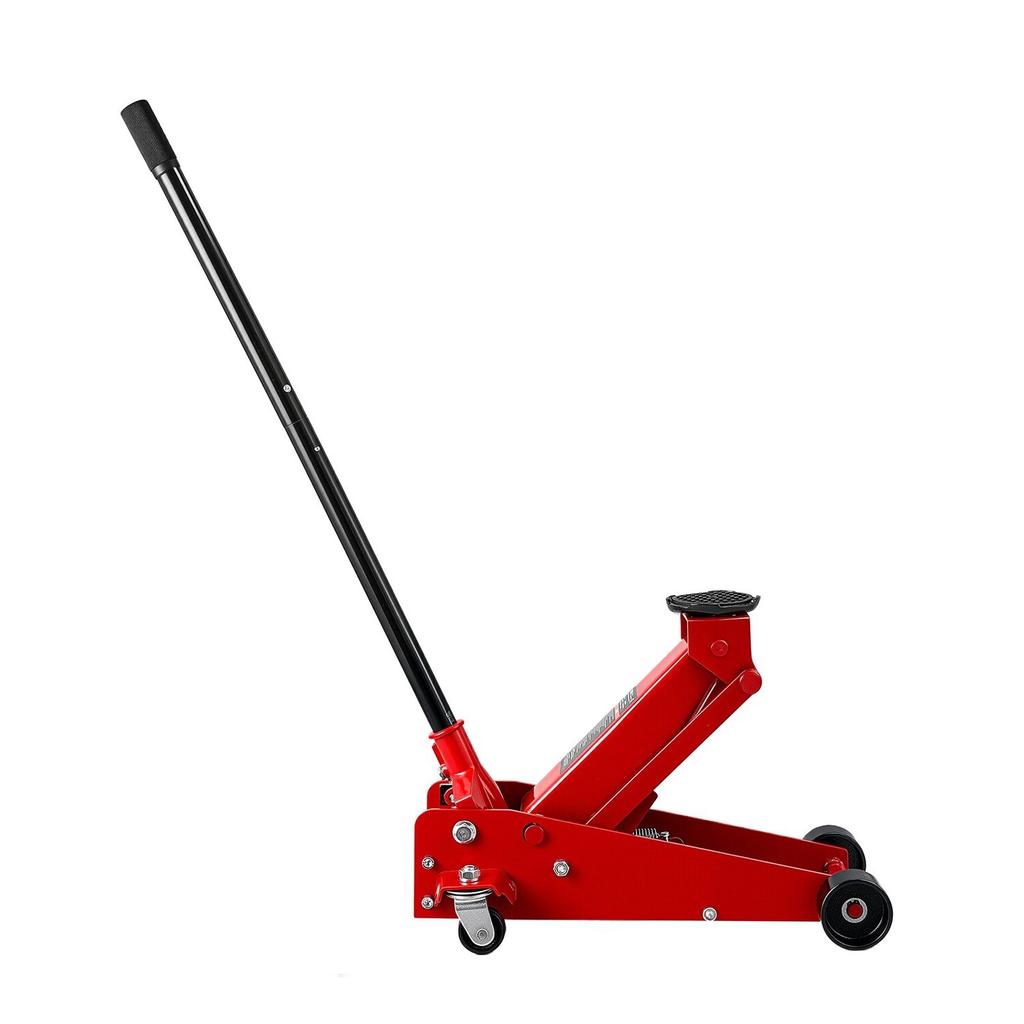 Low Profile Floor Jack, 3 Ton Capacity, Steel Racing Floor Jack with Single Piston Quick Lift Pump, Hydraulic Trolley Car Lift for Sports Cars,