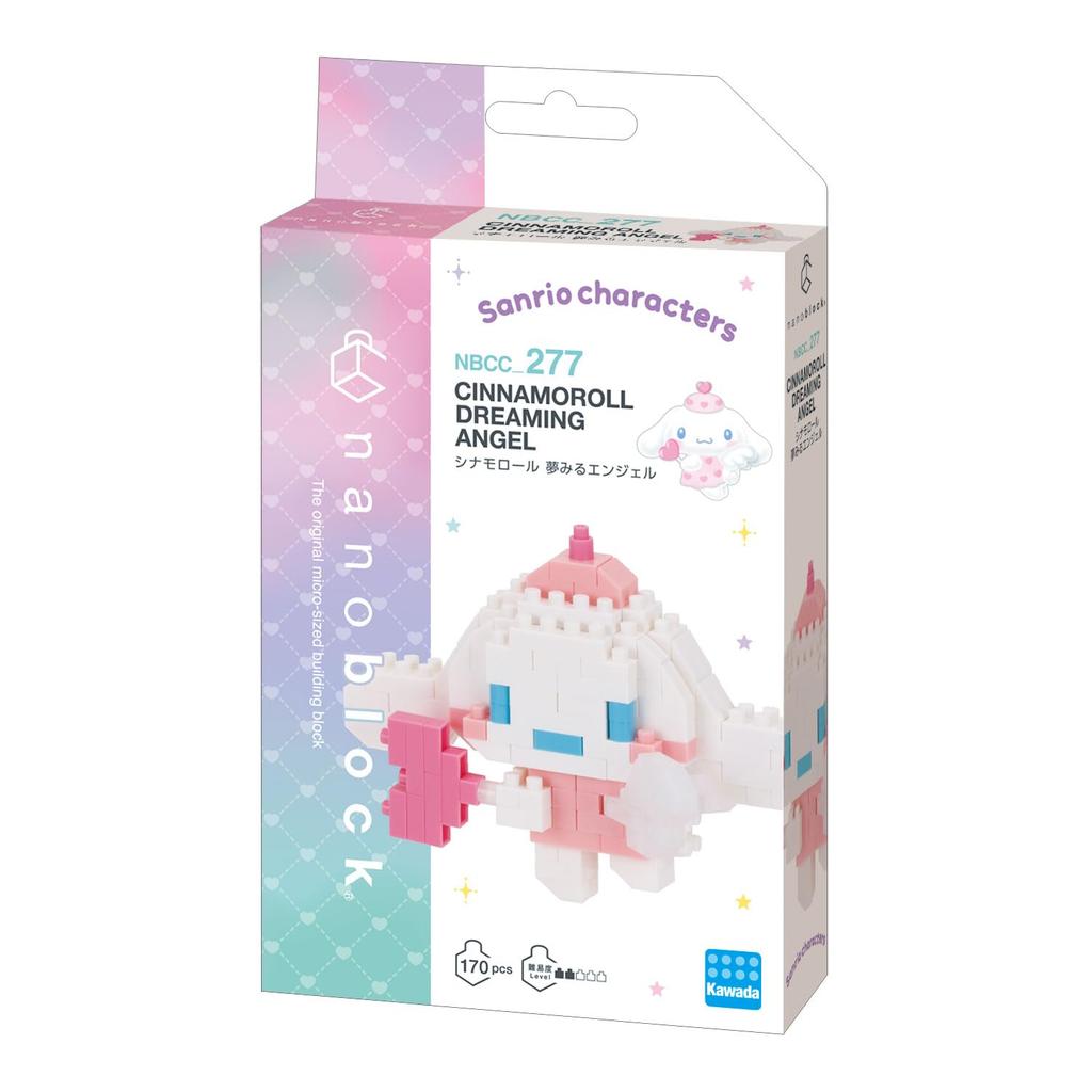 Kawada Nanoblock Cinnamoroll Dreaming Angel 3 X X 18 Cm Ages Interior Decor Hobby NBCC_277 10.5 12+ NBCC_277