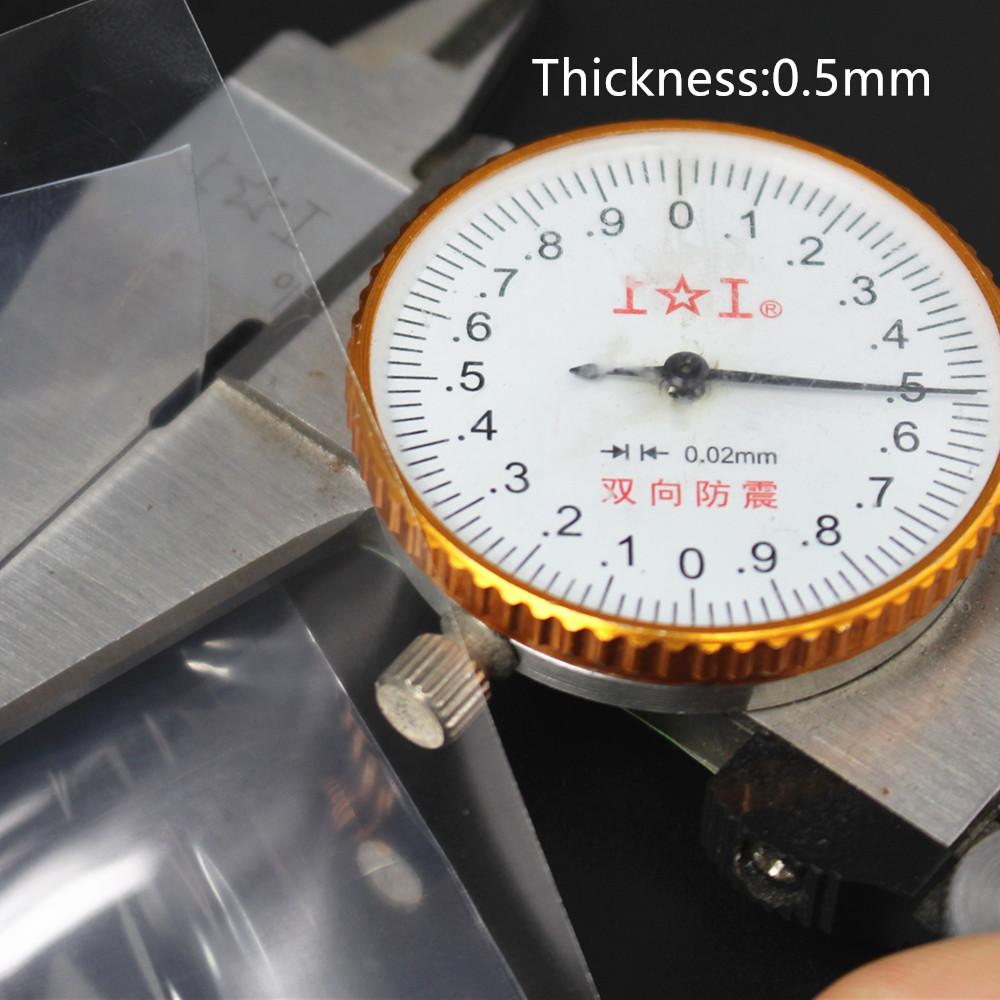 Drop Shipping Hot Sale Clear Transparent Thin Rubber Sheet 0.5*300*370mm Silicone Heat Press Sticky Silicone Rubber Sheet