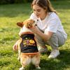 Halloween Dog Costume Pumpkin Print Vest for Small Dogs and Cats, Festive Holiday Pet Outfit for,