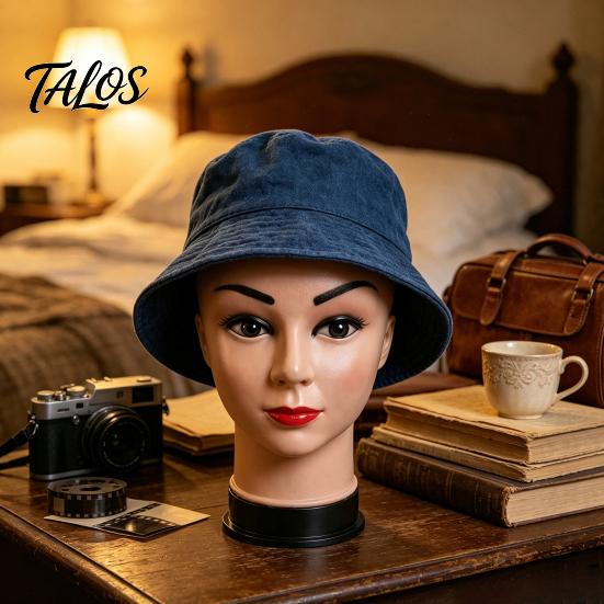 Head Model for Wig Making Realistic Female Mannequin Wigs & Hats Display, Lightweight PE Styling Hair Makeup Training And Glasses Holder Cosmetology