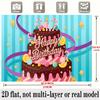 Party Backdrop Cake Flat Backdrops Birthdays Event Backdrop Decoration Birthday Party Decor