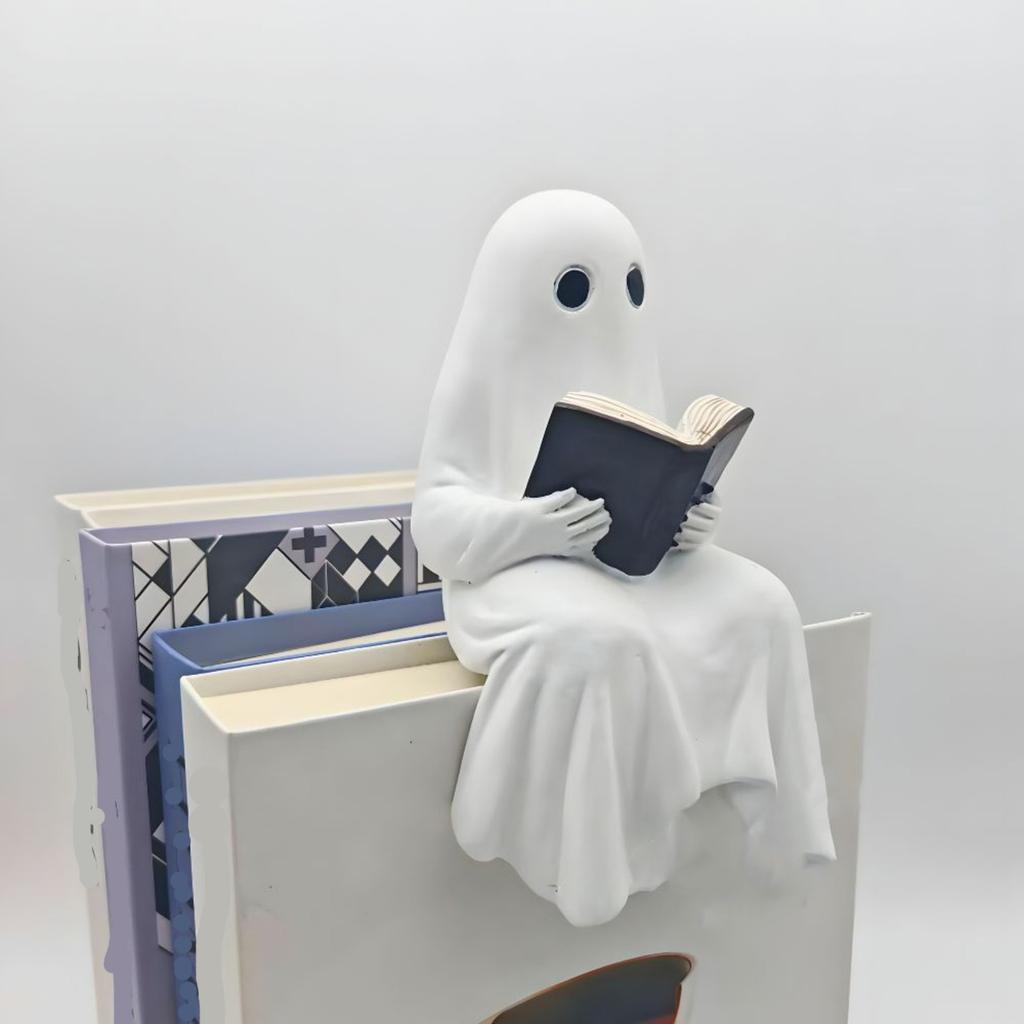 Halloween Ghosts Reading Statue Ornament Resin Crafts Home Decoration