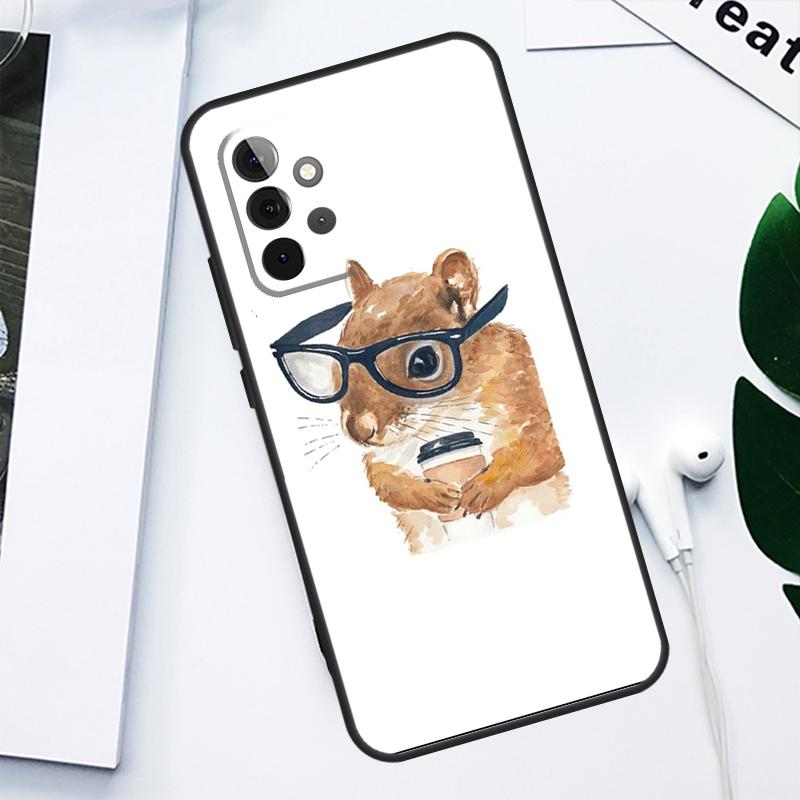 Cute Animal Squirrel For Samsung Galaxy A34 A54 A14 A13 A23 A33 A53 A73 A51 A71 A12 A22 A32 A52 Phone Case