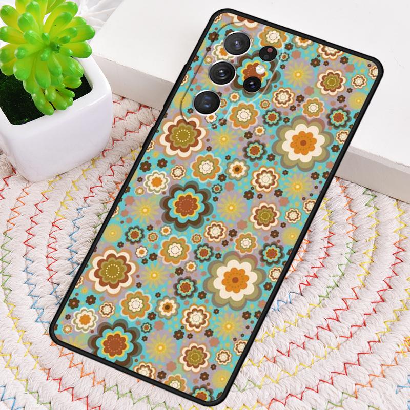 70s Groovy Vintage Phone Case for Samsung Galaxy note 10 pro S26 Ultra S23 S24 FE S25 S21 S22 PLUS shockproof Cove