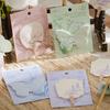 Flower Language Sticky Notes N Times, Ancient Fan Shaped Butterfly Tent Decoration DIY Notes, Messages, Sticky Notes