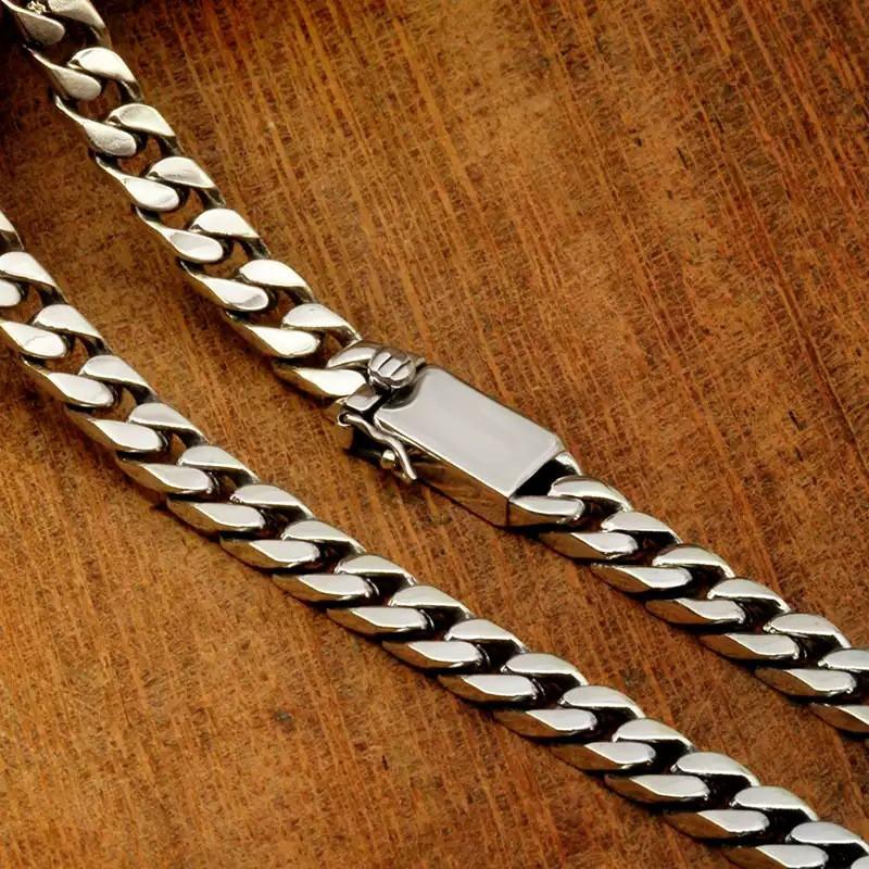 Mens Chunky Cuban Link Chain Necklace 10mm 50cm 60cm Unisex Streetwear Hip Hop Punk Minimalist Long Pendant