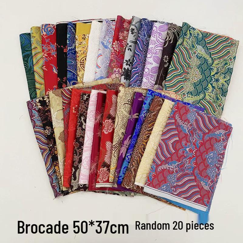 Pre-dyed Small Fabric Scraps for Doll Clothes and Patchwork Quilts with Needle by Hai Leide Zhu