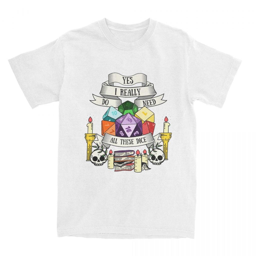 Hipster Dungeon And Dragon Dice T Shirt for Men Women 100% Cotton Dnd Game Tee Shirt Birthday Gift Clothing