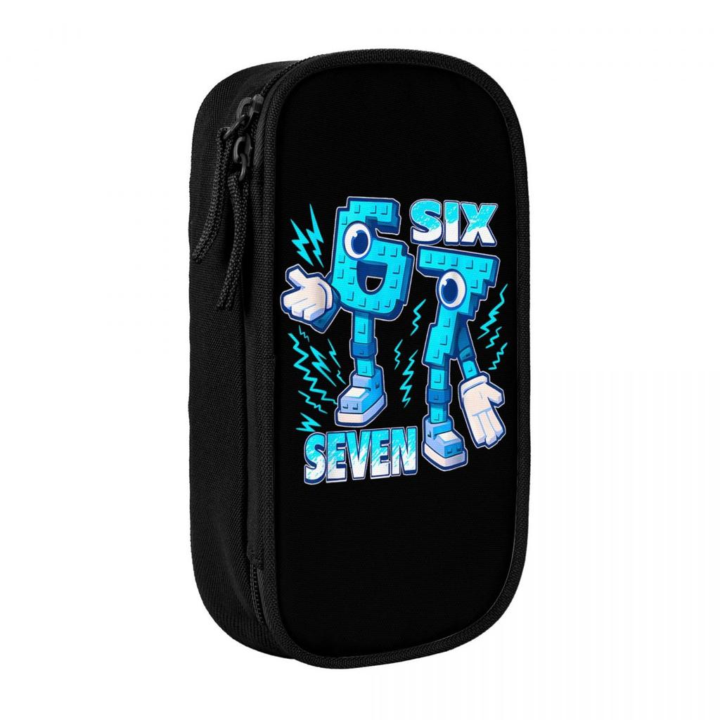 Kawaii Federmäppchen 67 Six Seven 6-7 Italienisches Gehirnfäule Meme Federtasche Schul-Federmäppchen Junge Mädchen Design Schul-Schreibwaren