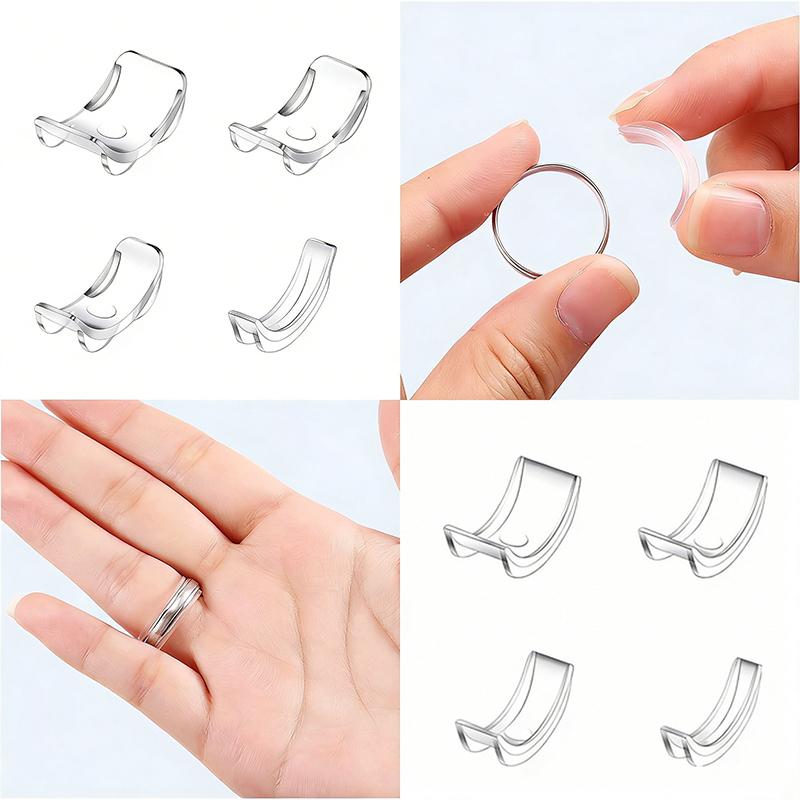 8er-Pack Ringgrößenversteller für lose Ringe, passt für jeden Ring, passt für Bandbreiten 1-10 mm, unsichtbares Design für Damen und Herren