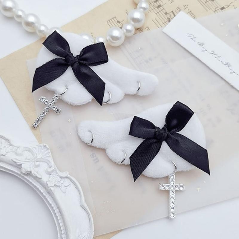 Angel Wing Hair Clip For Womens Girls Plush Hairpins Non Slip Barrettes Headwear