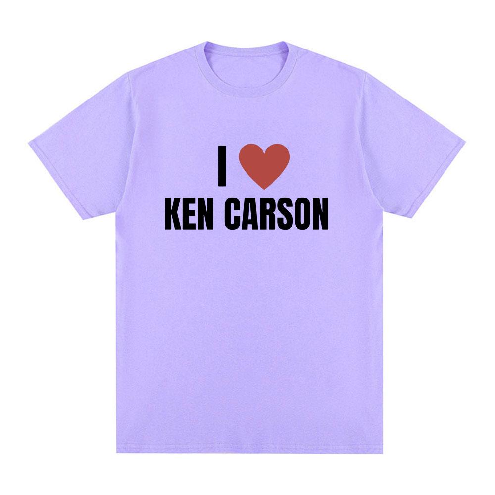I Love Ken Carson T Shirts Men Women Fashion Hip Hop T-Shirt 100% Cotton Casual Cozy Oversized Short Sleeve T-shirts Streetwear