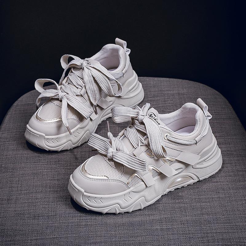 2024 Trendy Korean Style Women's Dad Shoes - Autumn Student Sports Casual Thick-Soled Running Sneakers FB6602