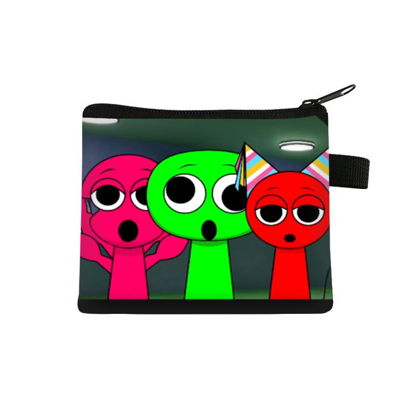 

Плюшевый детский кошелек для монет Rhythm Box Sprunki - Мини-сумка большой вместимости