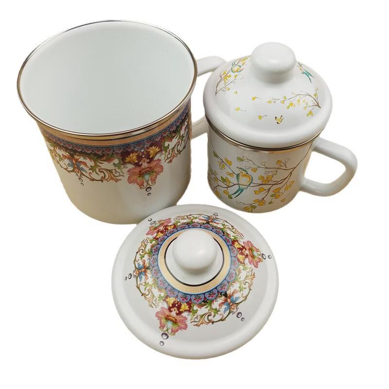 

OLOEY Retro Enamel Mug with Lid