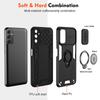 For Samsung A35 Stand Rotating Slide Camera Lens Military Grade Armor Case For Samsung Galaxy A35 Magnetic Shockproof Cover A35