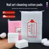 Thickened Disposable Fiber Nail Polish Remover Pads - Non-Shedding Cotton Wipes for Nail Art & Makeup Removal