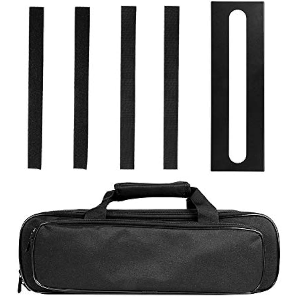 GOKKO Ultralight Guitar Effect Board Pedal Board Sturdy and Durable with Storage Bag (S-400X125X2...