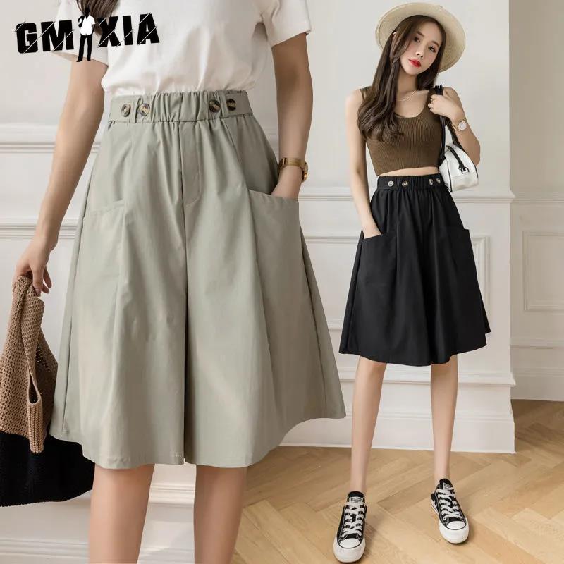 

GMXIA Women s Fashion Casual Summer Spring Shorts M чорний