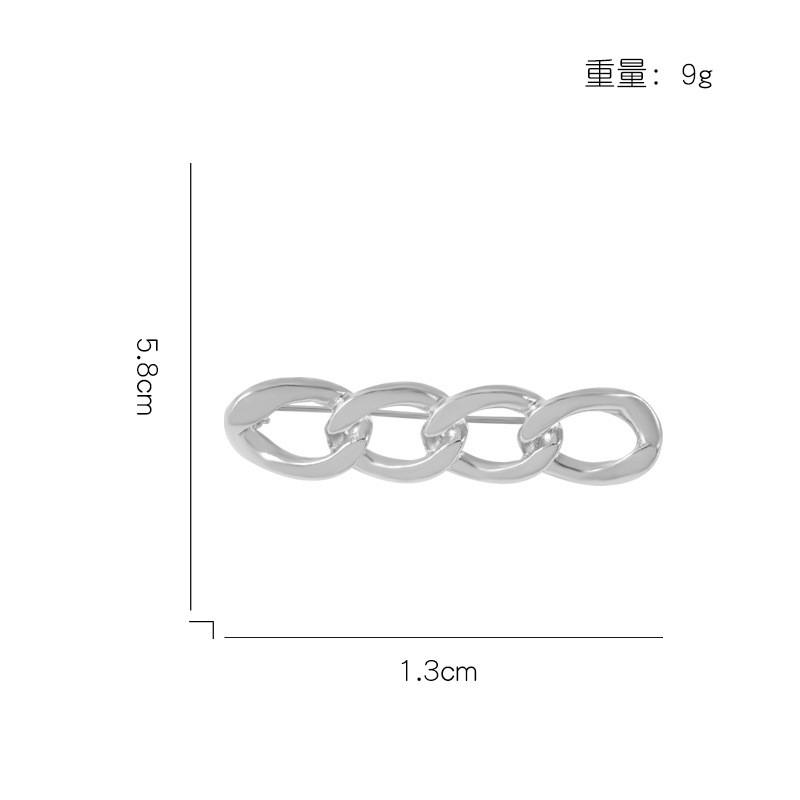 Stylish Geometric Brooch Pin For Both Men And Women With Unique Metallic Design